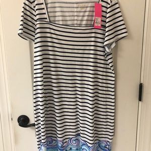 Lilly Pulitzer Rexa dress, True Navy XL